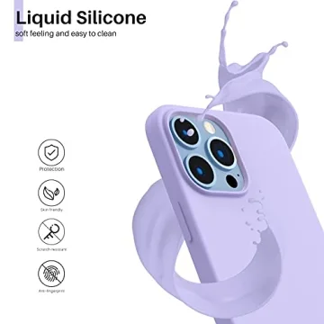 ORNARTO iPhone 13 Pro Max Liquid Silicone Case 6.7 inch