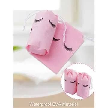 Rohuis 50pcs Eyelash Aftercare Bags - Elegant Makeup Pouches