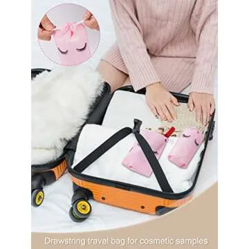 Rohuis 50pcs Eyelash Aftercare Bags - Elegant Makeup Pouches