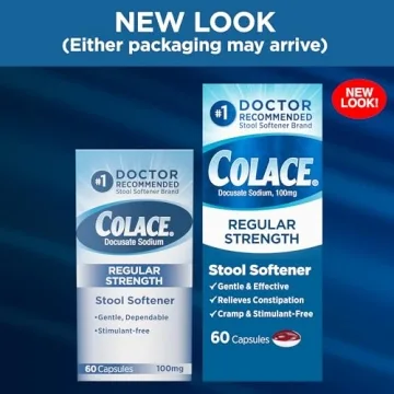 Colace Regular Strength Stool Softener Capsules for Relief