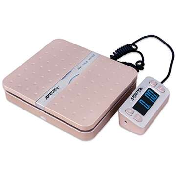 Accuteck ShipPro W-8580 110lbs x 0.1 oz Gold Digital Shipping Postal Scale, Limited Edition