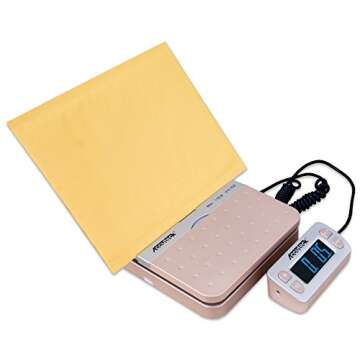 Accuteck ShipPro W-8580 110lbs x 0.1 oz Gold Digital Shipping Postal Scale, Limited Edition