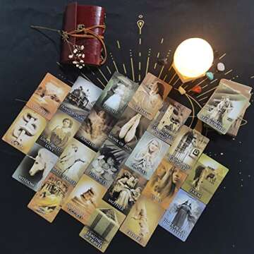 GZXINKE Past Life Oracle Cards with Guide Book for Love Insights
