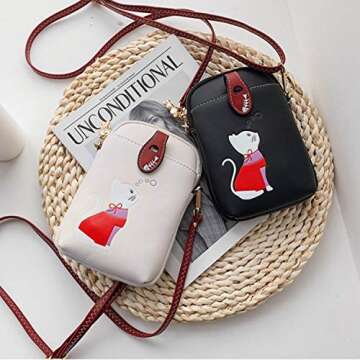 Cute Cat Crossbody Phone Bag for Women - Stylish & Durable