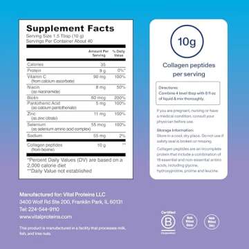 Vital Proteins Collagen Peptides Beauty for Healthy Skin
