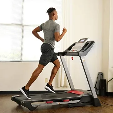 Sunny Health & Fitness Folding Incline Treadmill With Holder
