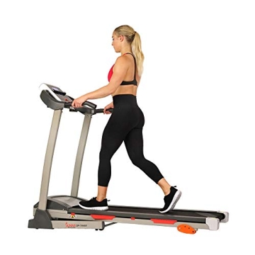 Sunny Health & Fitness Folding Incline Treadmill With Holder
