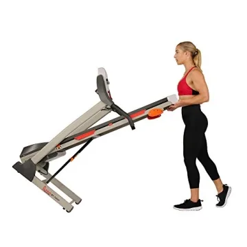 Sunny Health & Fitness Folding Incline Treadmill With Holder
