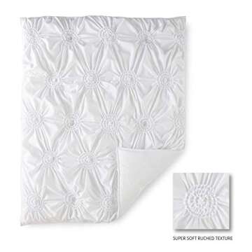 Levtex Baby - Willow Crib Bed Set - Baby Nursery Set - White - Soft Rosette Pintuck - 5 Piece Set In...