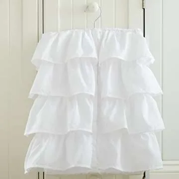 Levtex Baby - Willow Crib Bed Set - Baby Nursery Set - White - Soft Rosette Pintuck - 5 Piece Set Includes Quilt, Fitted Sheet, Diaper Stacker, Wall Decal & Crib Skirt/Dust Ruffle