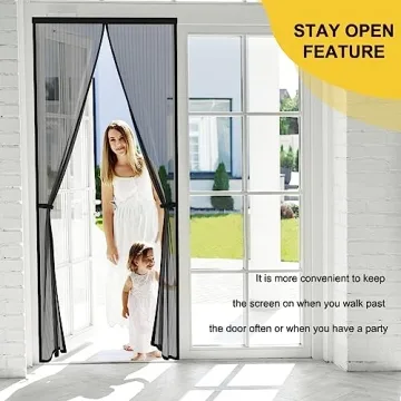 Iduontis Magnetic Screen Door Easy Installation Bug-Proof