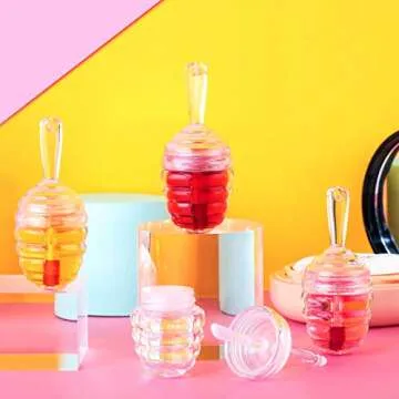 28 Cute Honey Pot Lip Gloss Tubes for DIY Cosmetics