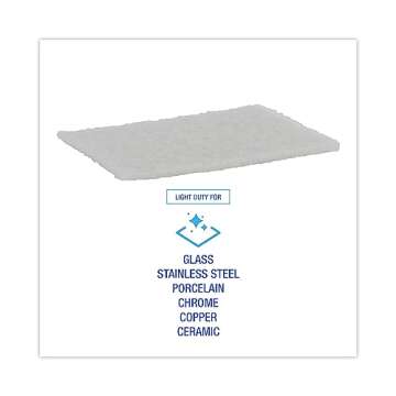 Boardwalk Light Duty Scour Pad - 6x9, 20 Pack