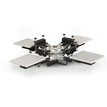 Vastex V-100 Screen Printing Press - 4 Station / 4 Color