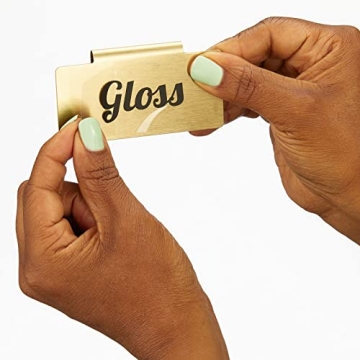 mDesign Clip-On Basket and Bin Tags for Organizing Cosmetics