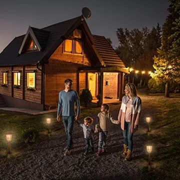 XMCOSY+ Solar Lights Waterproof - Dimmable Outdoor Pathway Lights