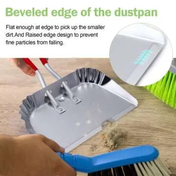 TOP DOG 17" Heavy Duty Metal Dustpan for Easy Sweeping