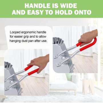 TOP DOG 17" Heavy Duty Metal Dustpan for Easy Sweeping