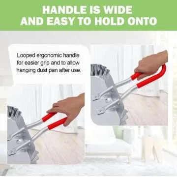 TOP DOG 17" Heavy Duty Metal Dustpan for Easy Sweeping