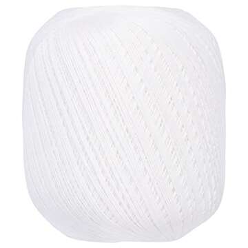 Aunt Lydia Value Crochet Cotton, White - 151.0201
