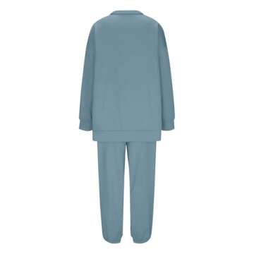 Sweatsuits Women 2 Piece Outfit Jogger Sets Quarter Zip Pullover Sweatshirt High Waisted Joggers Sweatpants with Pockets Track Suits Comfy Matching Athleisure Lounge Pants Sets Airport Travel Outfit