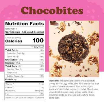 Alyssa's Chocobites Gluten Free Healthy Snacks 4 Pack