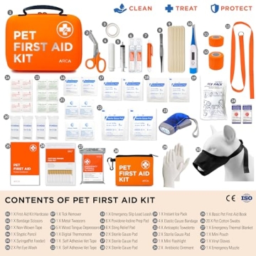 ARCA Pet Dog First Aid Kit with Vet Approved Essentials