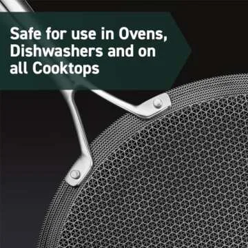 HexClad 10-Piece Cookware Set Including 12-Inch Wok, 12-Inch Griddle, 6-Piece Pot Set with Trivets, 3, and 8-Quart Pots with Tempered Glass Lids & 2 Silicone Trivets