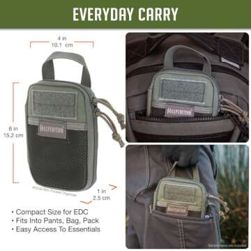 Maxpedition Mini Pocket Organizer in Foliage Green - Compact & Durable