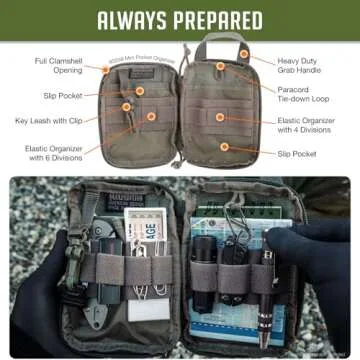 Maxpedition Mini Pocket Organizer in Foliage Green - Compact & Durable