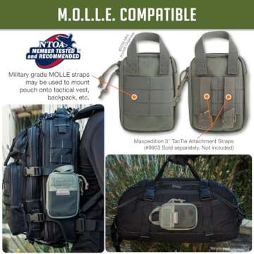 Maxpedition Mini Pocket Organizer in Foliage Green - Compact & Durable