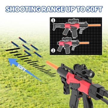 Romker Automatic Toy Gun Electric Foam Blaster 200 Darts