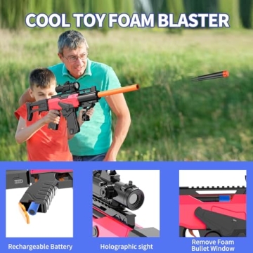 Romker Automatic Toy Gun Electric Foam Blaster 200 Darts