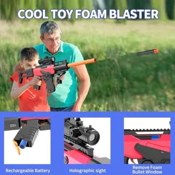 Romker Automatic Toy Gun Electric Foam Blaster 200 Darts