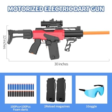 Romker Automatic Toy Gun Electric Foam Blaster 200 Darts