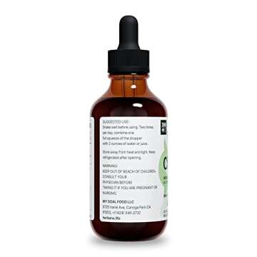 Cilantro Leaf 4 fl oz Liquid Extract - Organic Coriandrum Sativum Drops for Body Cleansing & Detox - Natural Calming Herbal Tincture Supplement for Nervous System - High Potency - 90-Day Supply