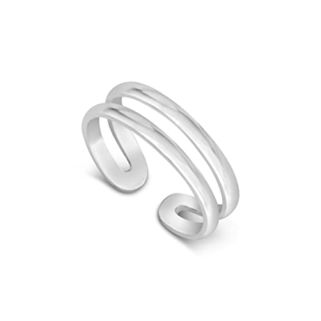 Shop Handmade Silver Adjustable Toe Ring for Women