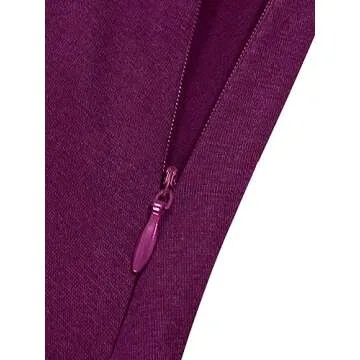 Stylish Faux Wrap Dress for Women - 3/4 Sleeve V Neck Design