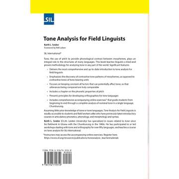 Tone Analysis for Field Linguists