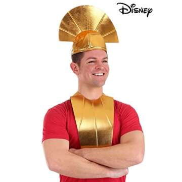 Disney The Emperor's New Groove Kuzco Hat & Collar Costume Accessory Kit for Adults and Kids