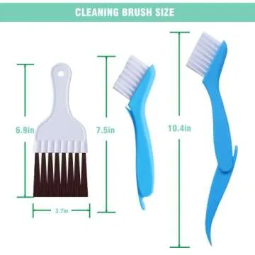 LONCHDAN 10 Pcs Air Conditioner Fin Comb Cleaner kit AC Coil Cleaning Brush 5 Different Fin Combs Condenser Fin Straightener AC Evaporator Comb Radiator Repair Clean Tool