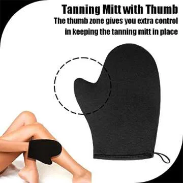 GAIYAH Self Tanning Mitt Applicator - Sunless Tanning Mitt Self Tanning Mitten Self Tanner Mitt Applicator Self Tanning Glove for Self Tan Mitt Applicator Tanning Mitts for Tanning Lotion, Mousse