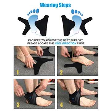 Adjustable Ankle Support Brace for Pain Relief and Comfort
