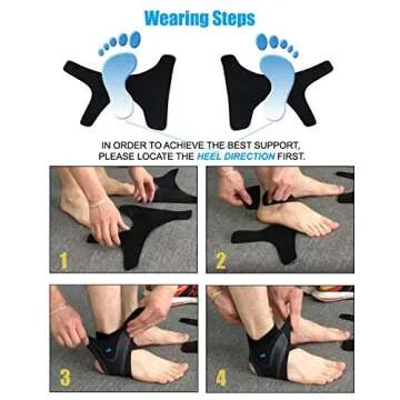 Adjustable Ankle Support Brace for Pain Relief and Comfort