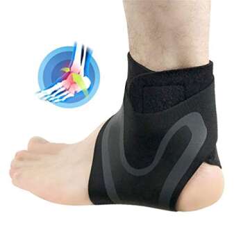 Adjustable Ankle Support Brace for Pain Relief and Comfort