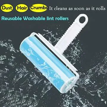 Reusable Washable Lint Roller Set for Pet Hair and Dust