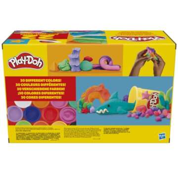 Play-Doh 22 Pack Ultimate Color Variety, Bulk Assorted Colors, 2 & 4 Ounce Modeling Compound Cans, Kids Arts & Crafts, Preschool Toys for 2 Year Old Girls & Boys & Up (Amazon Exclusive)