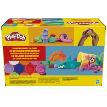 Play-Doh 22 Pack Ultimate Color Variety, Bulk Assorted Colors, 2 & 4 Ounce Modeling Compound Cans, Kids Arts & Crafts, Preschool Toys for 2 Year Old Girls & Boys & Up (Amazon Exclusive)