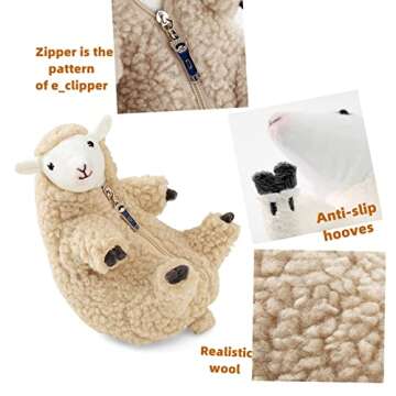 Furvana Shaved Sheep Plush Toy for All Ages