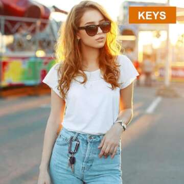 Heavy Duty Locking Carabiner Clips - 12KN Clips 3.2'' Small D Ring for Camping Hammock Hiking Dog Leashes Keys Keychains - Perfect for Outdoor Enthusiasts